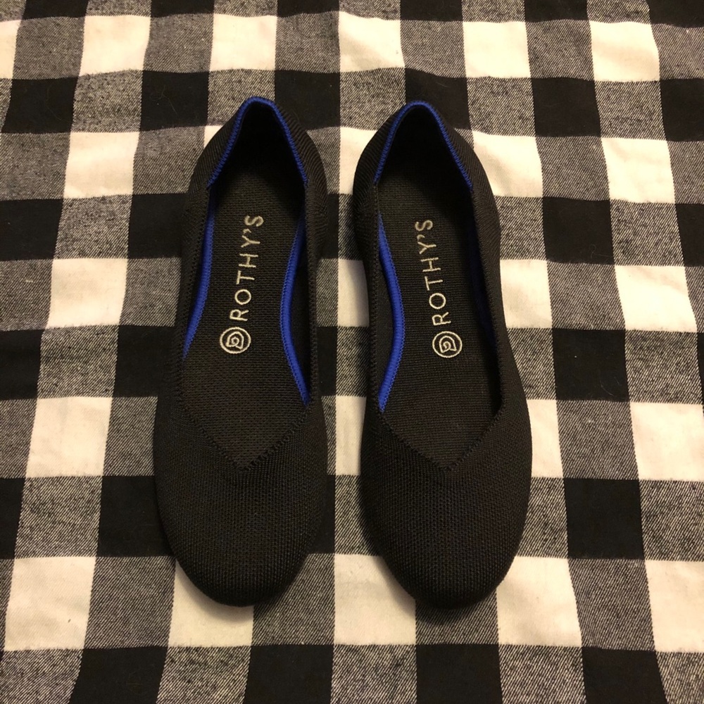 Rothy’s Black Round Toe Flats - 8.5